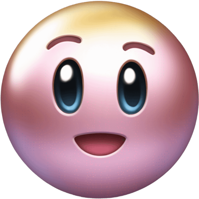 Metal Kirby ball with wheels emoji