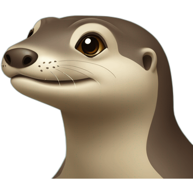 loutre sur tortue emoji