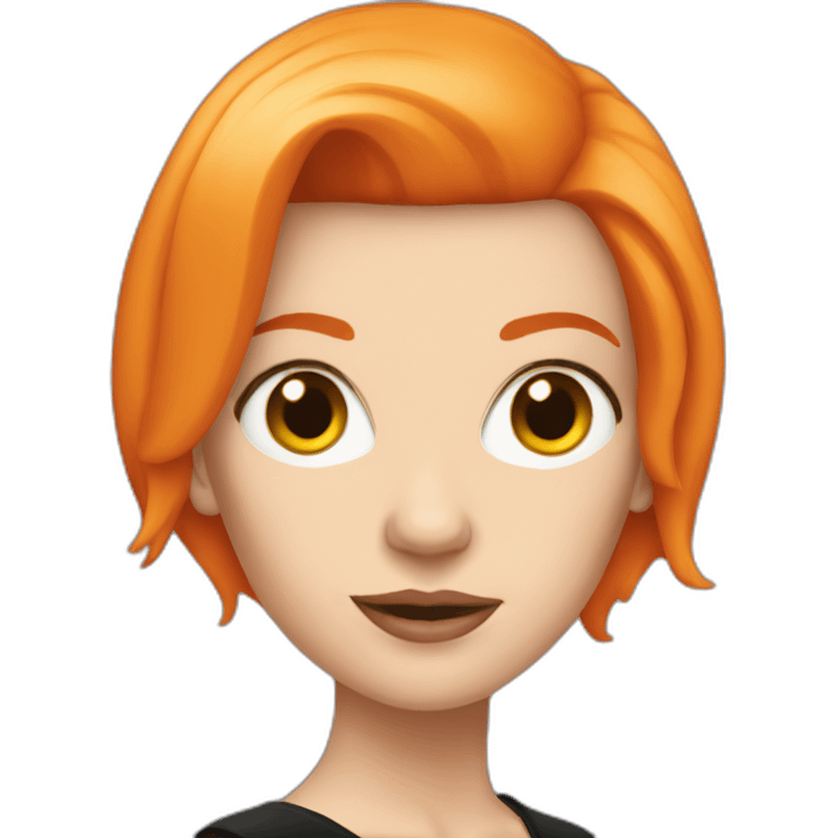 annie lennox with orange hair emoji