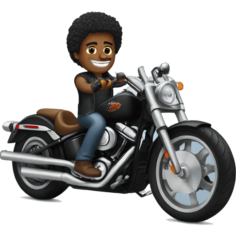 Guy on Harley emoji