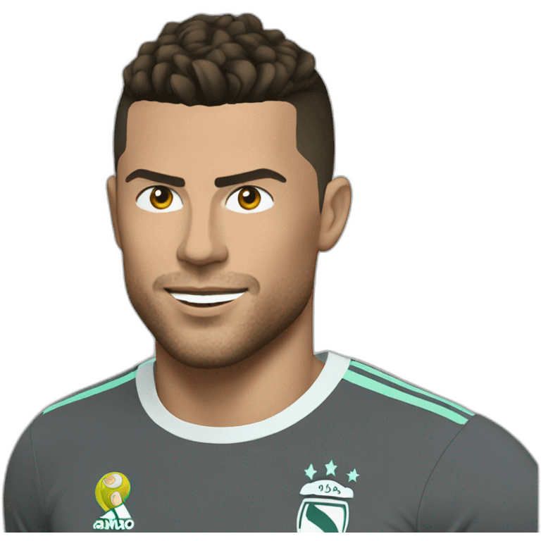 Ronaldo entrain de faire sui emoji