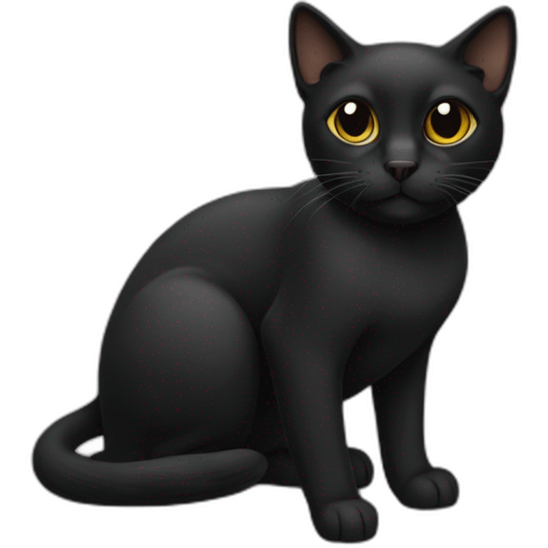 gato negro emoji