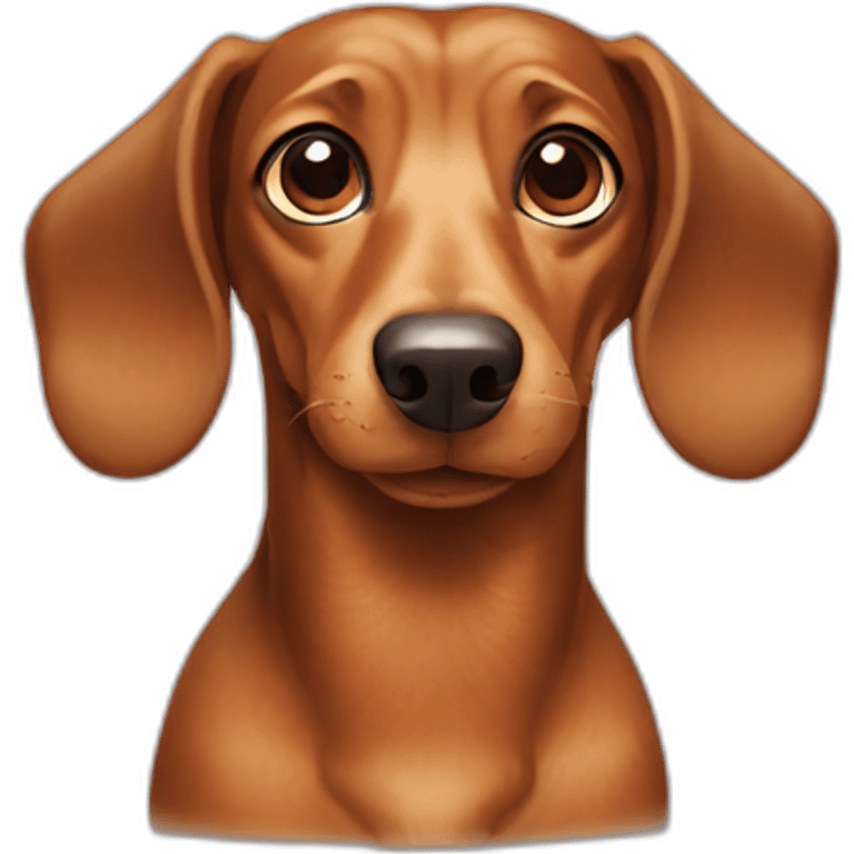 Dachshund dog emoji