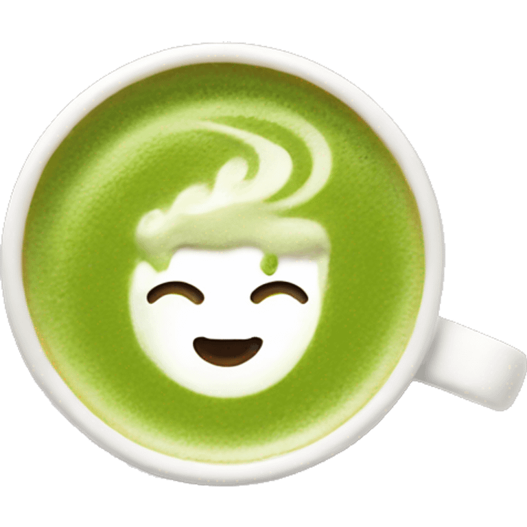 Matcha latte cute emoji