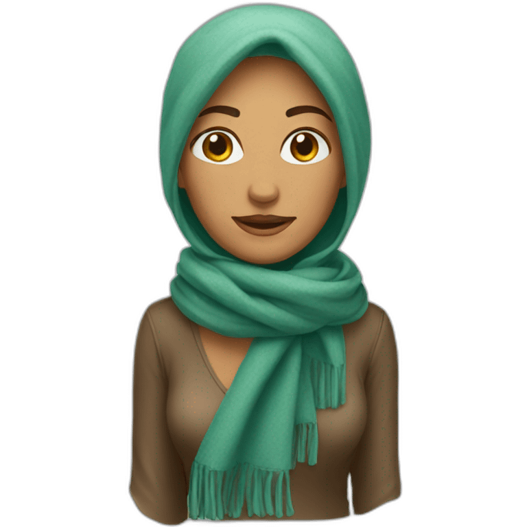 scarf woman emoji