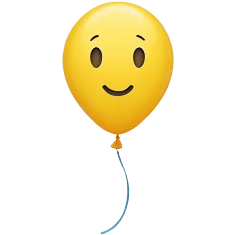 one yellow balloon emoji