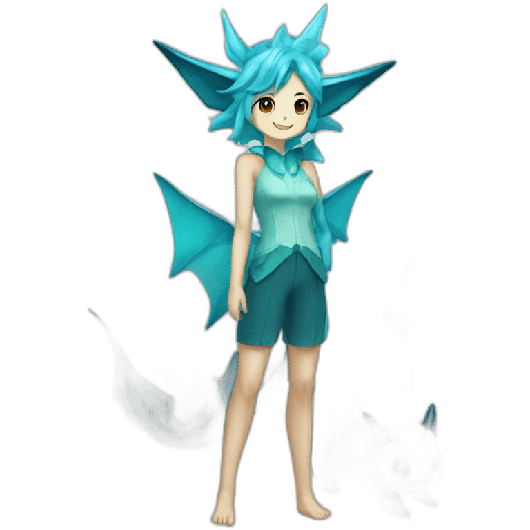 Vaporeon human Pokémon breeding duo emoji