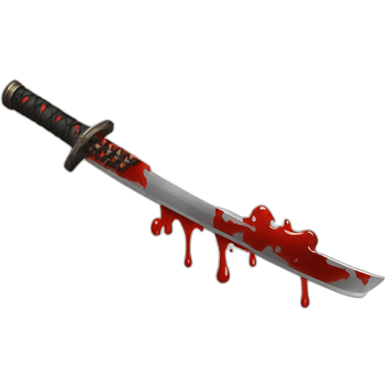 bloody katana emoji