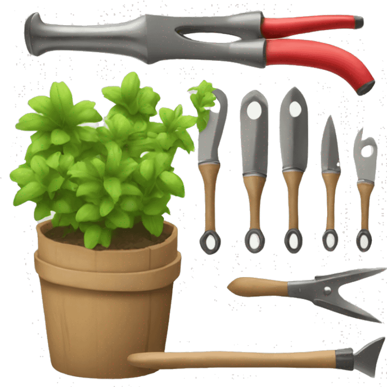 market gardening tools bunch  emoji