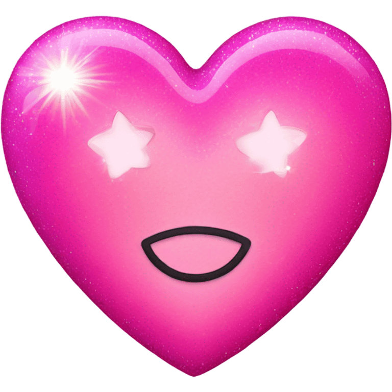 pink love heart with sparkles emoji