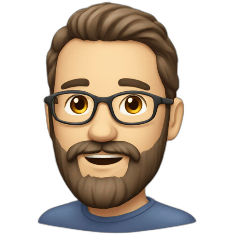 English teacher man bearded from Spain emoji