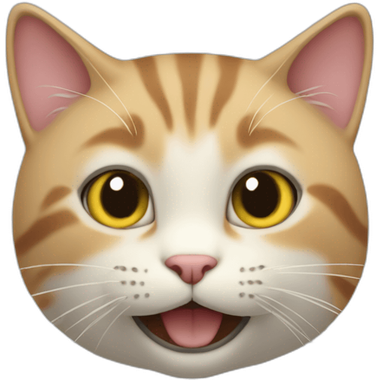 cat in smiling with environment game model emoji