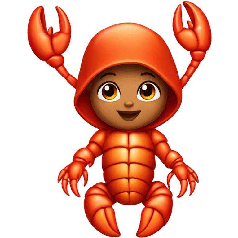 Lobster baby girl emoji