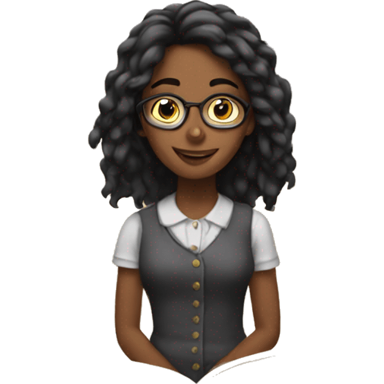 Book girl emoji