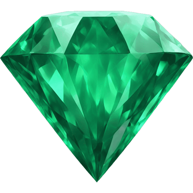 Green 3D Diamond emoji