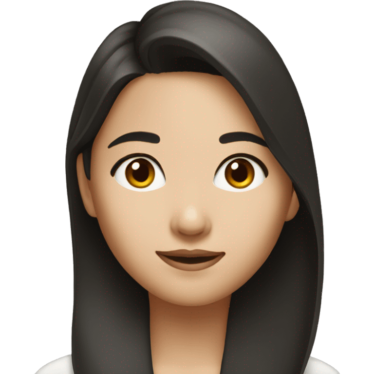 brunette asian girl emoji