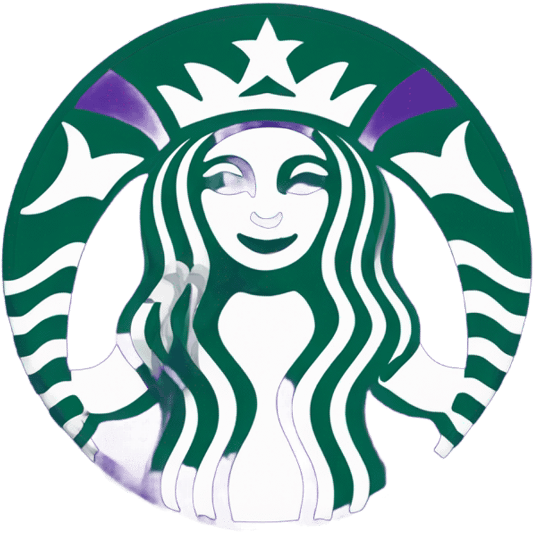 Purple Starbucks emoji