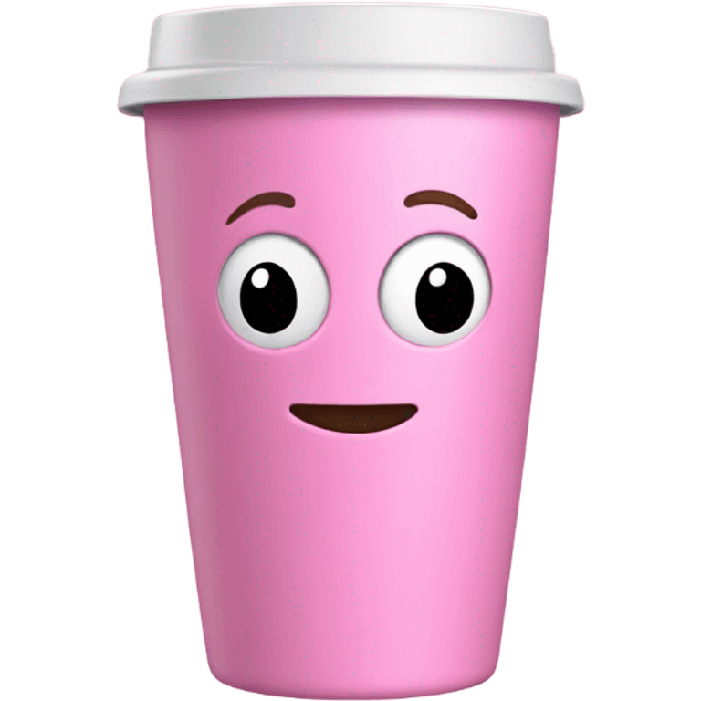 Pink Stanley tumbler cup emoji