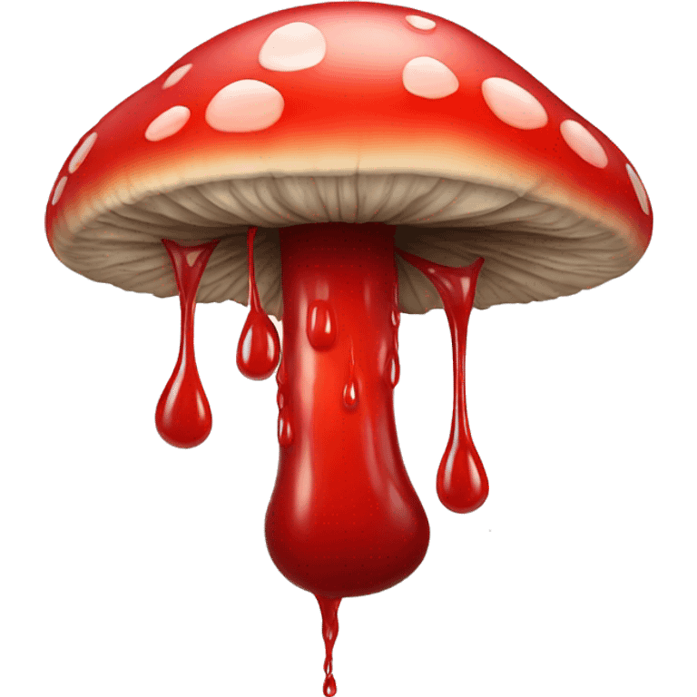 Red Dripping Mushroom emoji