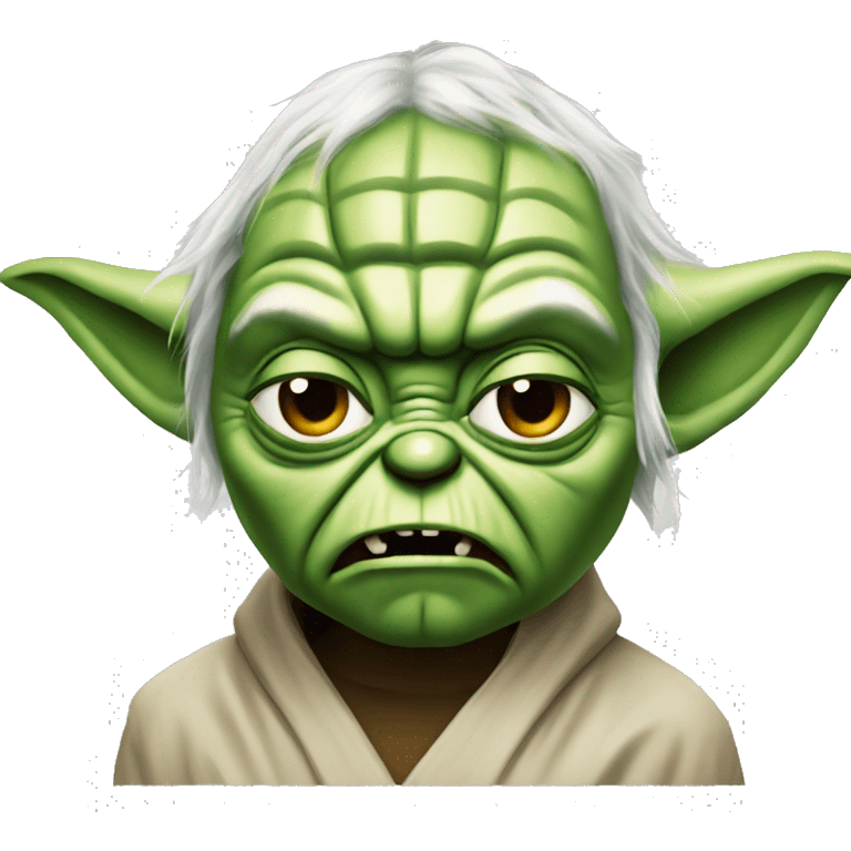 Yoda angry emoji