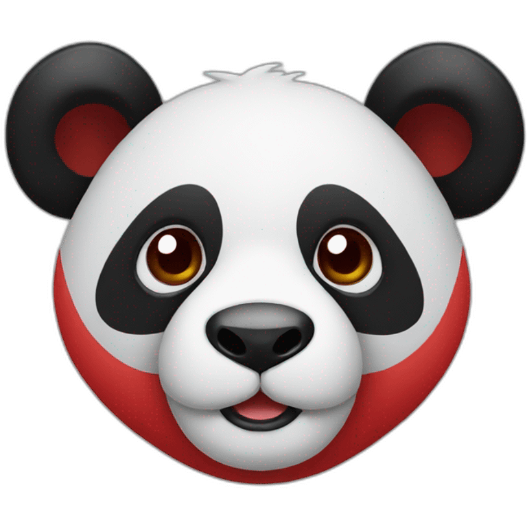 Panda red emoji