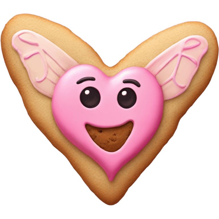 cookie heart with fairy emoji