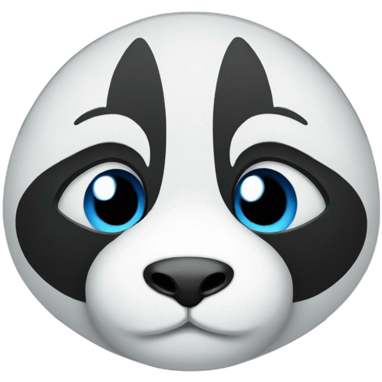 Panda-blue-eyes emoji