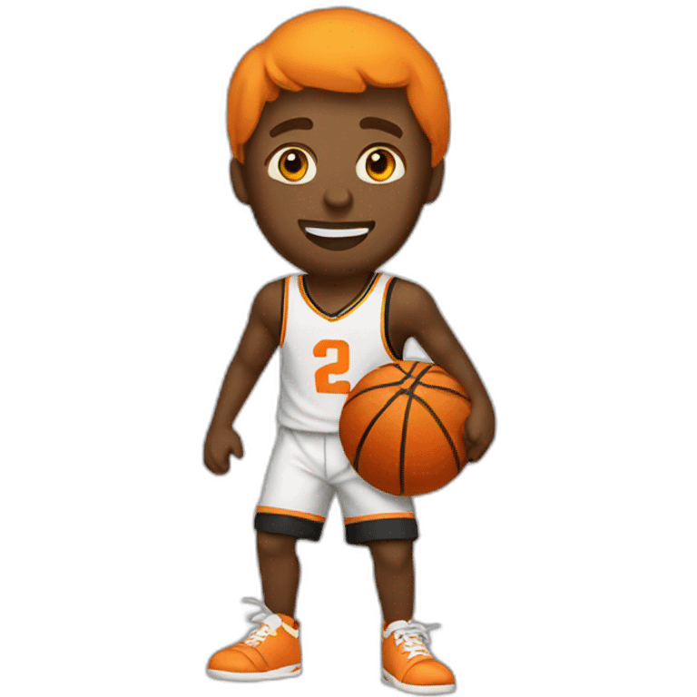 pyrobut playing basketball emoji