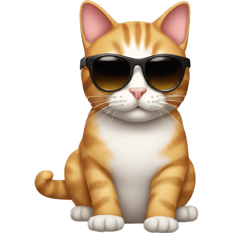 Cat with sunglasses emoji