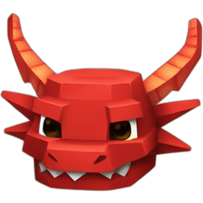 head hat Red dragon Minecraft delegate emoji