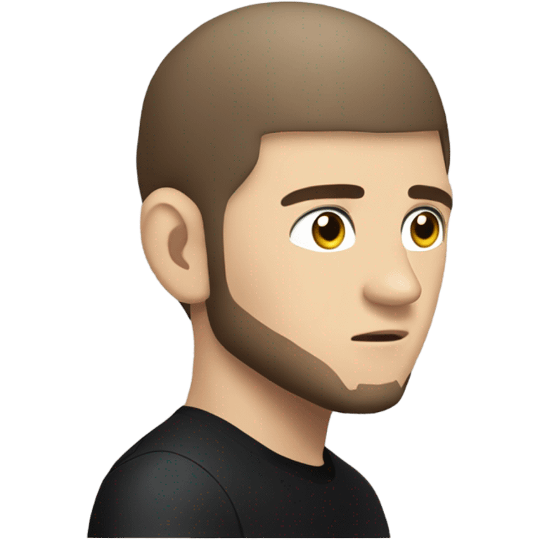 khabib standing Side profile talking emoji