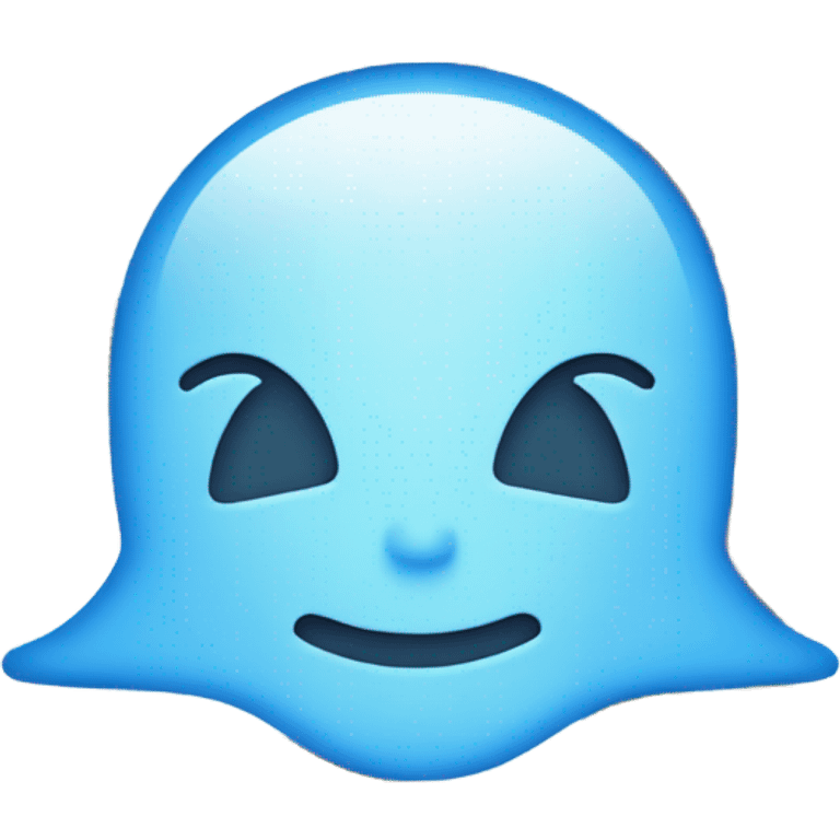 Logo Snapchat in blue  emoji