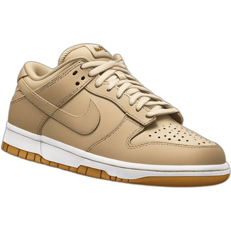 all tan nike dunk low horizontal emoji