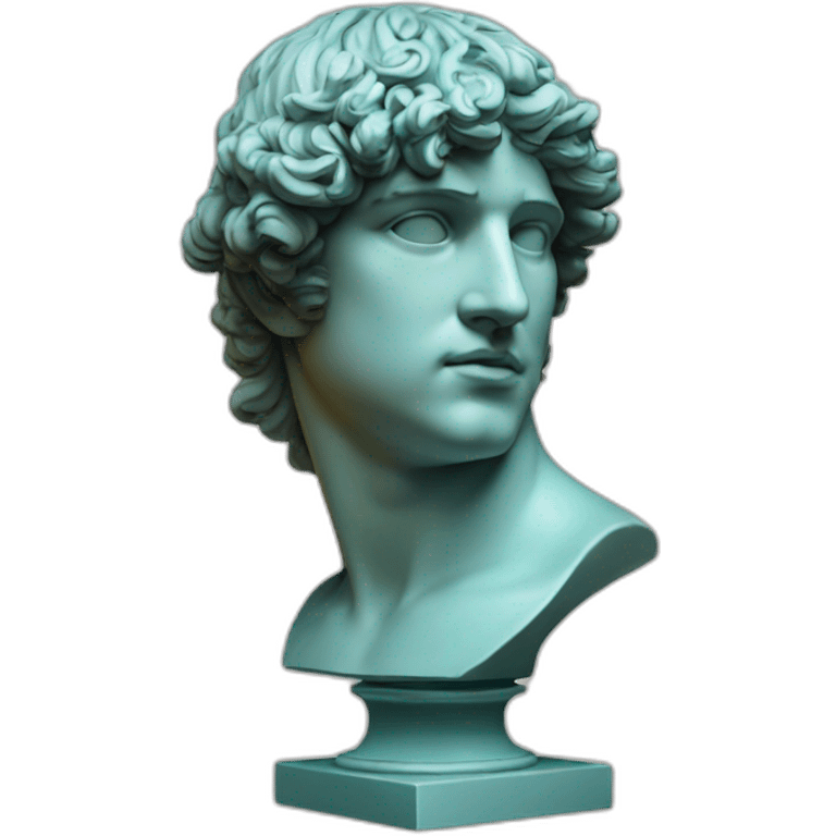 Bust of Antinous with an eyepatch emoji