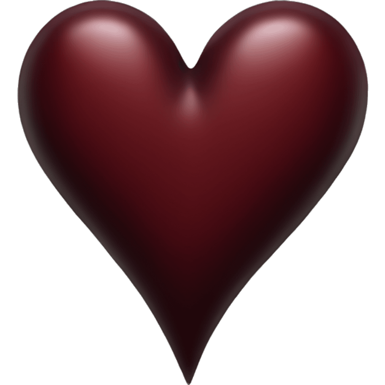 dark red heart emoji