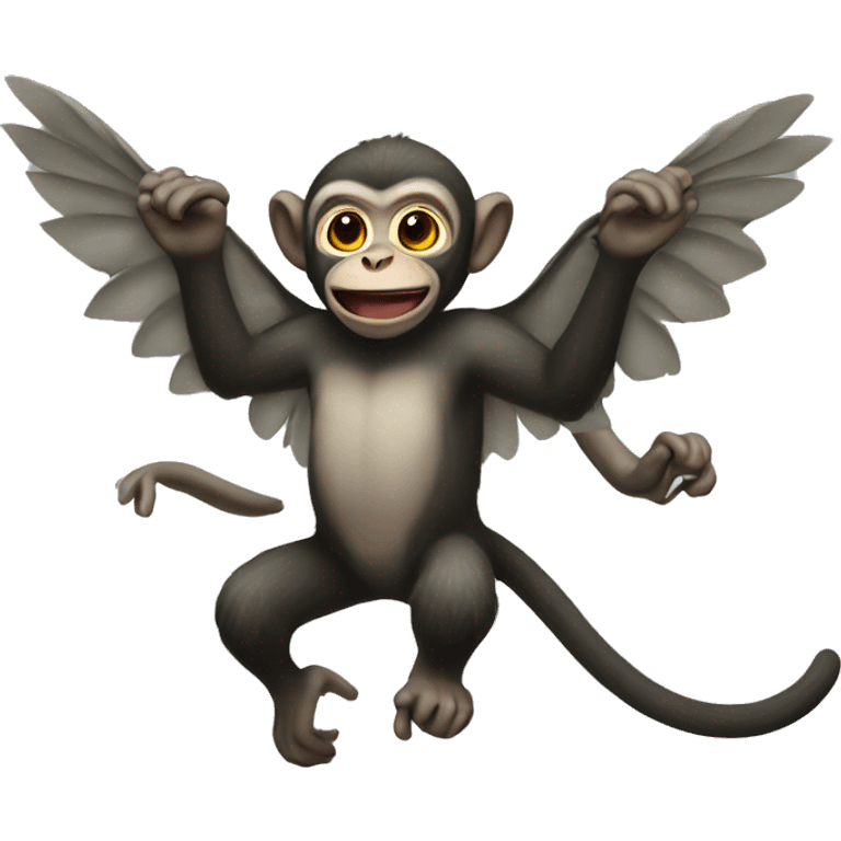 Flying monkey emoji