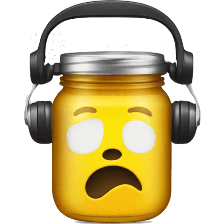 headphones sauce jar emoji