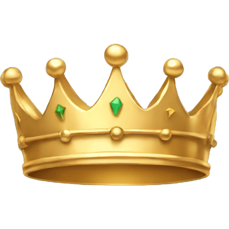 Simple gold crown with no jewels emoji