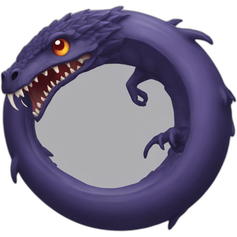 Scary ouroboros emoji