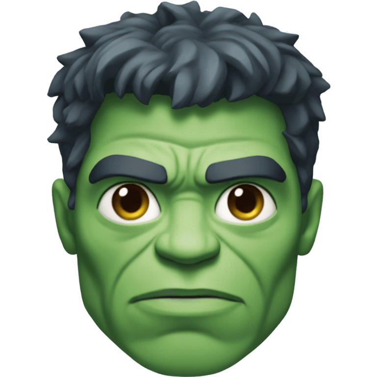 The hulk but with sky blue skin emoji