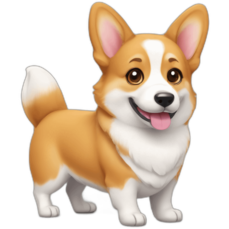 cute corgi emoji