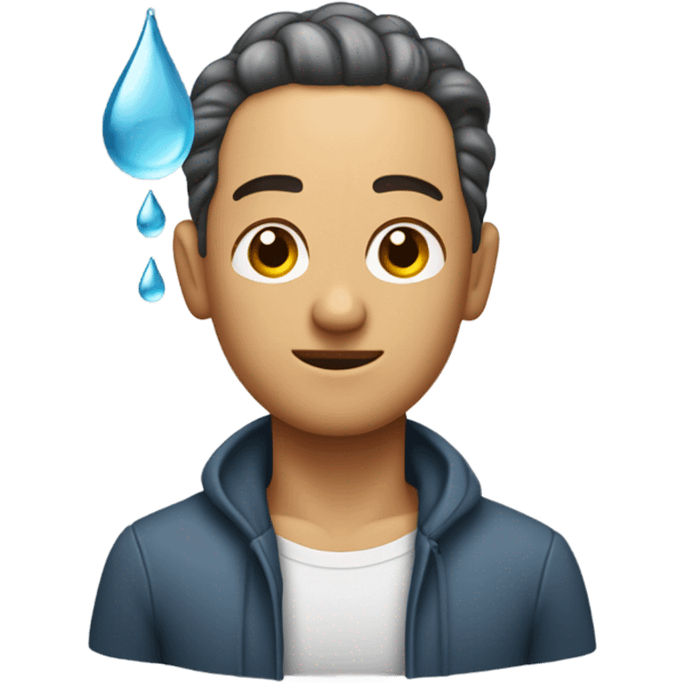 wet man emoji