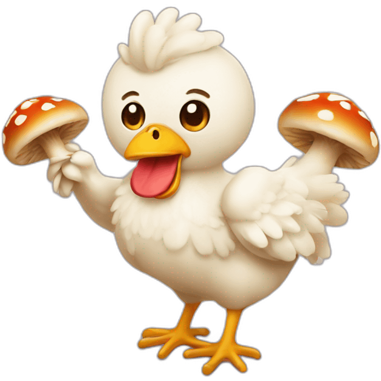 Chiken with mushrooms  emoji