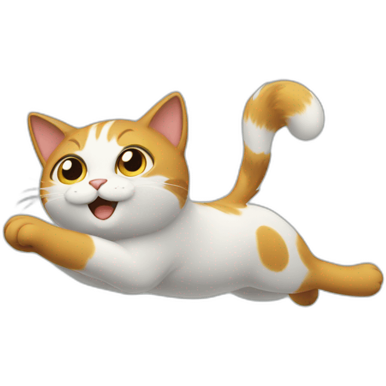 Flying cat emoji