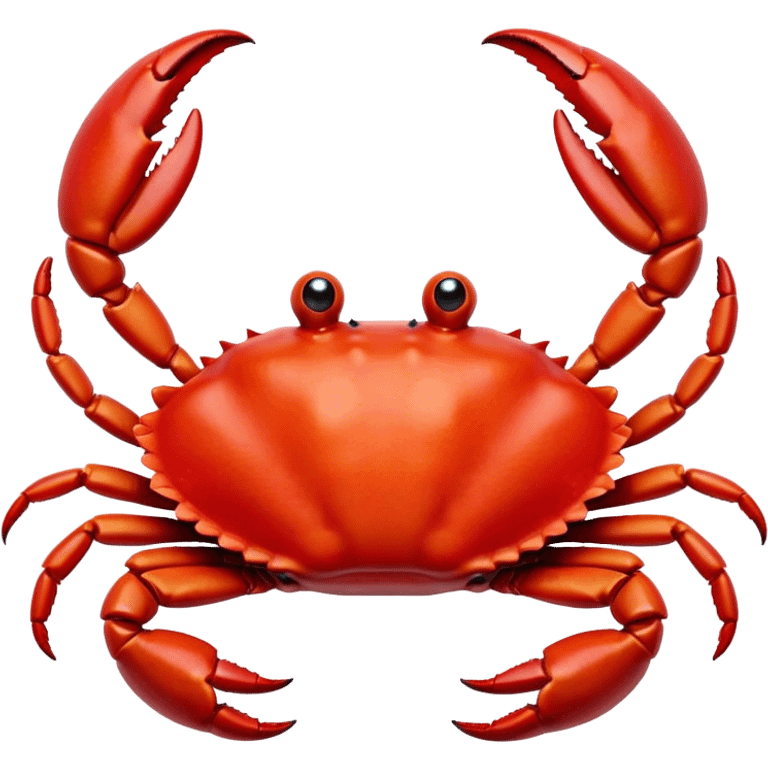 Cinematic Comical Red Crab Portrait Emoji, Head tilted dramatically with an exaggeratedly amused expression, featuring a vibrant, angular carapace with bold, expressive pincers and wide, comically animated eyes full of playful disbelief, Simplified yet hilariously expressive features, highly detailed, glowing with a slightly sassy oceanic glow, high shine, dramatic yet playful, stylized with an air of quirky coastal mischief, soft glowing outline, capturing the essence of a meme-worthy red crab that looks ready to pinch its way into viral fame! emoji