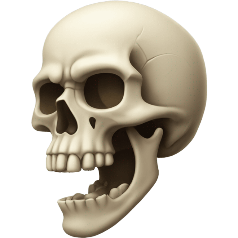 Thick skull emoji