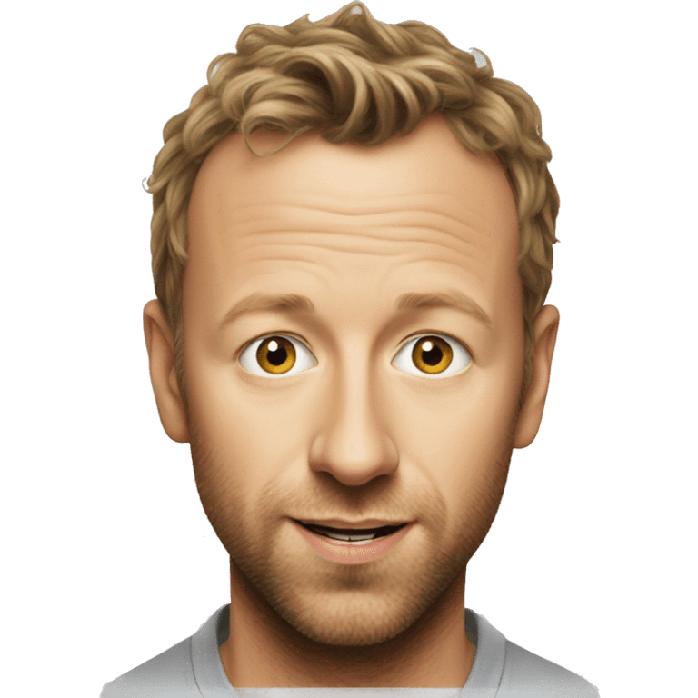 Chris Martin from Coldplay surprised emoji