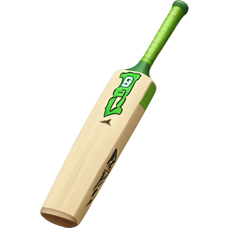 Raised cricket bat emoji