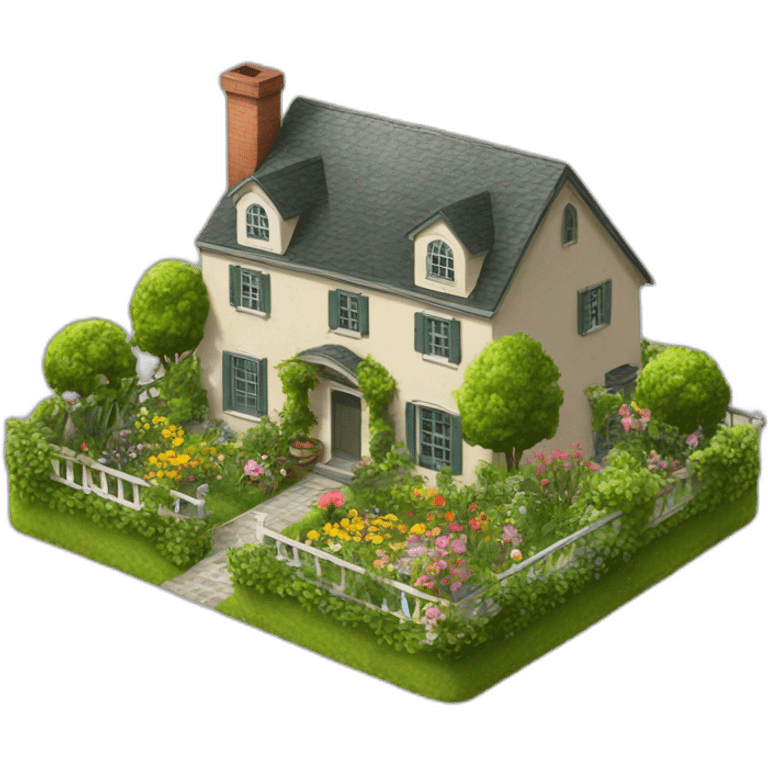 garden of a house emoji