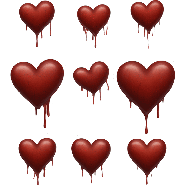 Heart and blood  emoji